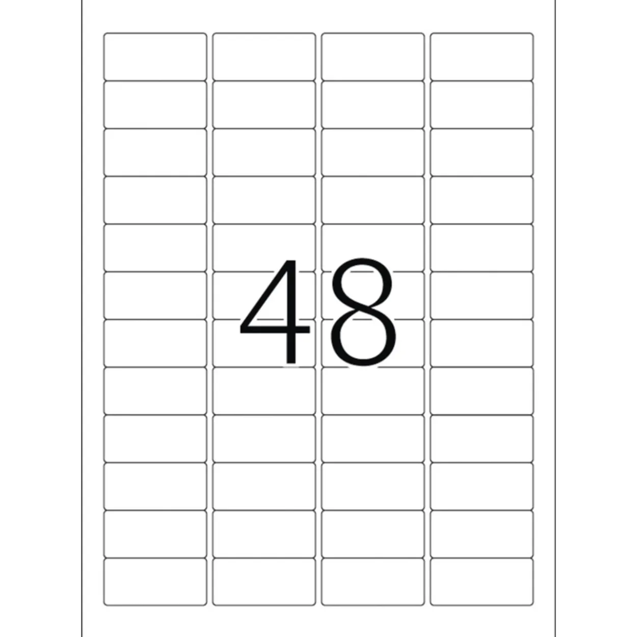 Herma 4366 gelb Universal-Etiketten 4.57x2.12 cm (20 Blatt (960 Etiketten))