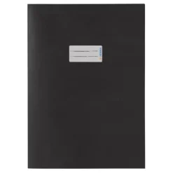 HERMA Heftumschlag glatt schwarz Papier DIN A4