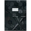 HERMA Heftumschlag "X" schwarz Papier DIN A4