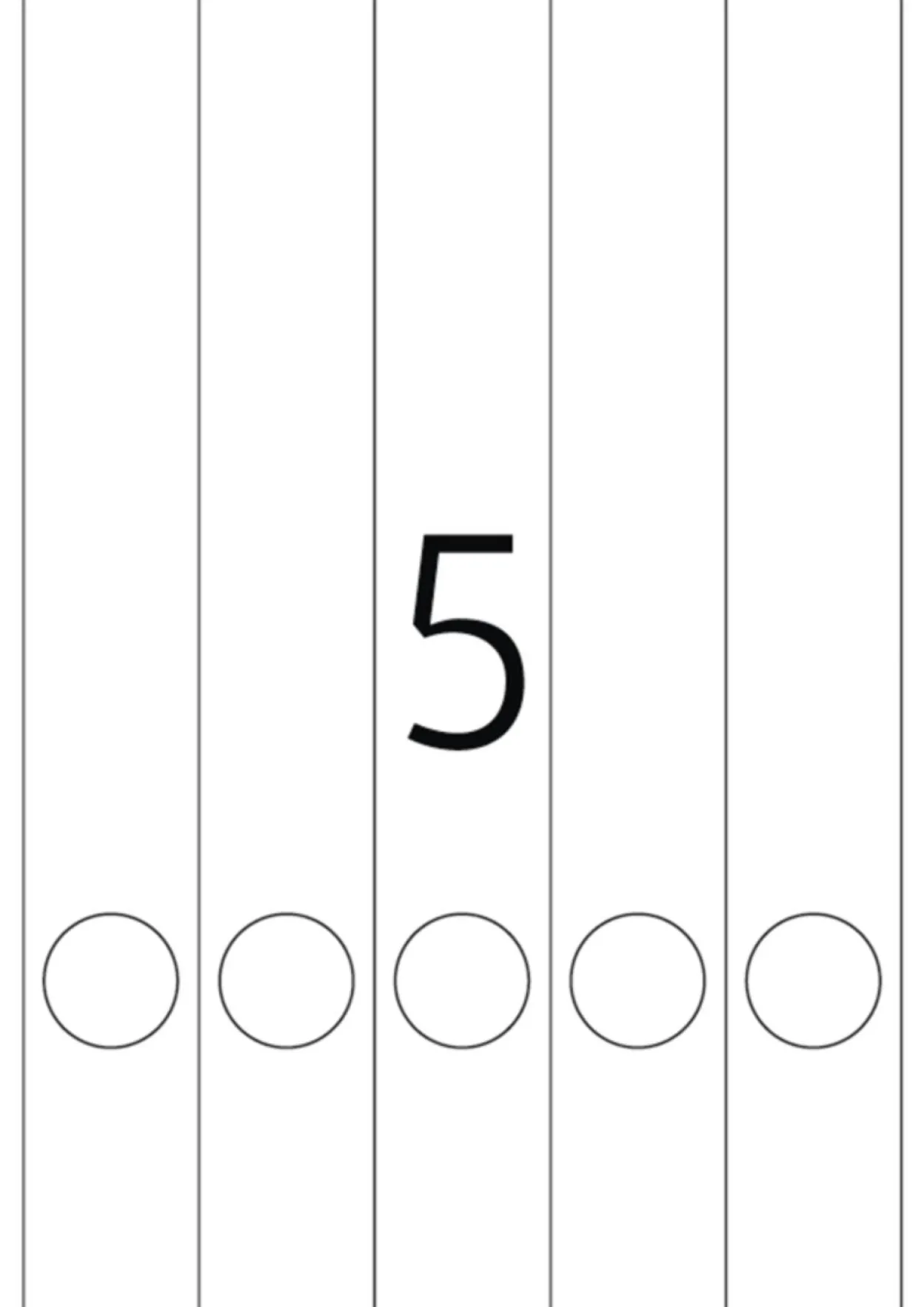 Herma 4830 Inkjet-Ordneretiketten 3.8x29.7 cm (25 Blatt (125 Etiketten))