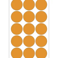 Herma 2274 leuchtorange Vielzwecketiketten 3.2x3.2 cm (24 Blatt (360 Etiketten))