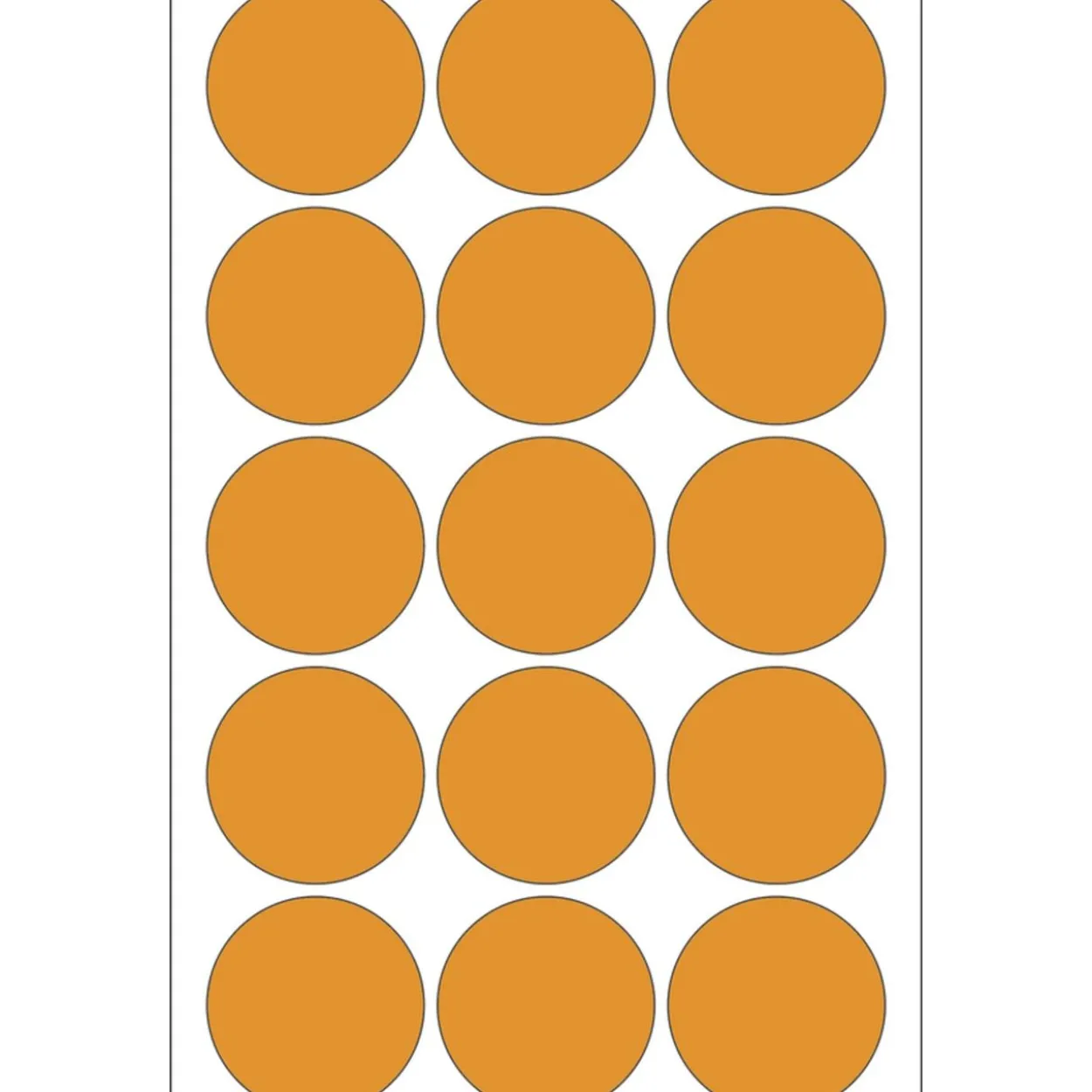 Herma 2274 leuchtorange Vielzwecketiketten 3.2x3.2 cm (24 Blatt (360 Etiketten))