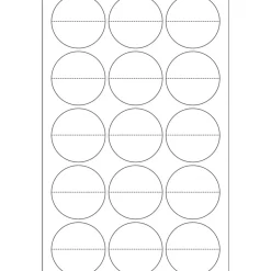 Herma 2279 perforiert Verschlussetiketten 3.2x3.2 cm (16 Blatt (240Etiketten))
