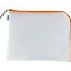 HERMA Reißverschlussbeutel transparent/orange, 1 St.
