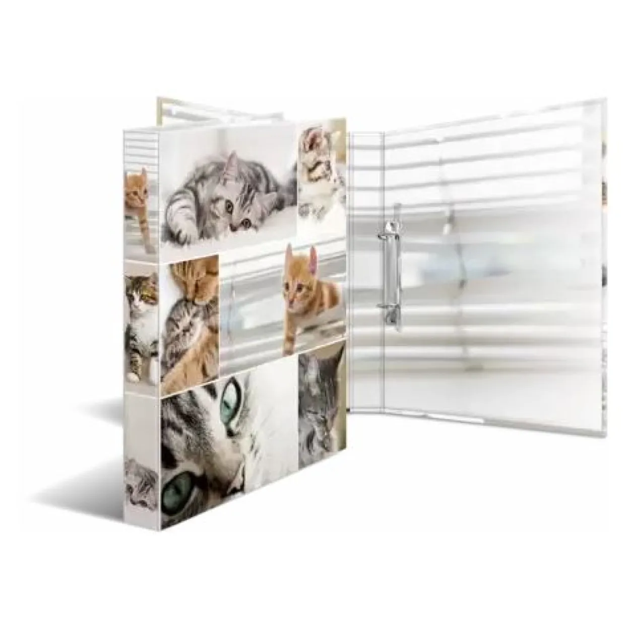 HERMA Ringbuch "Animals" - Katzen, DIN A4, 2-Ring-Mechanik