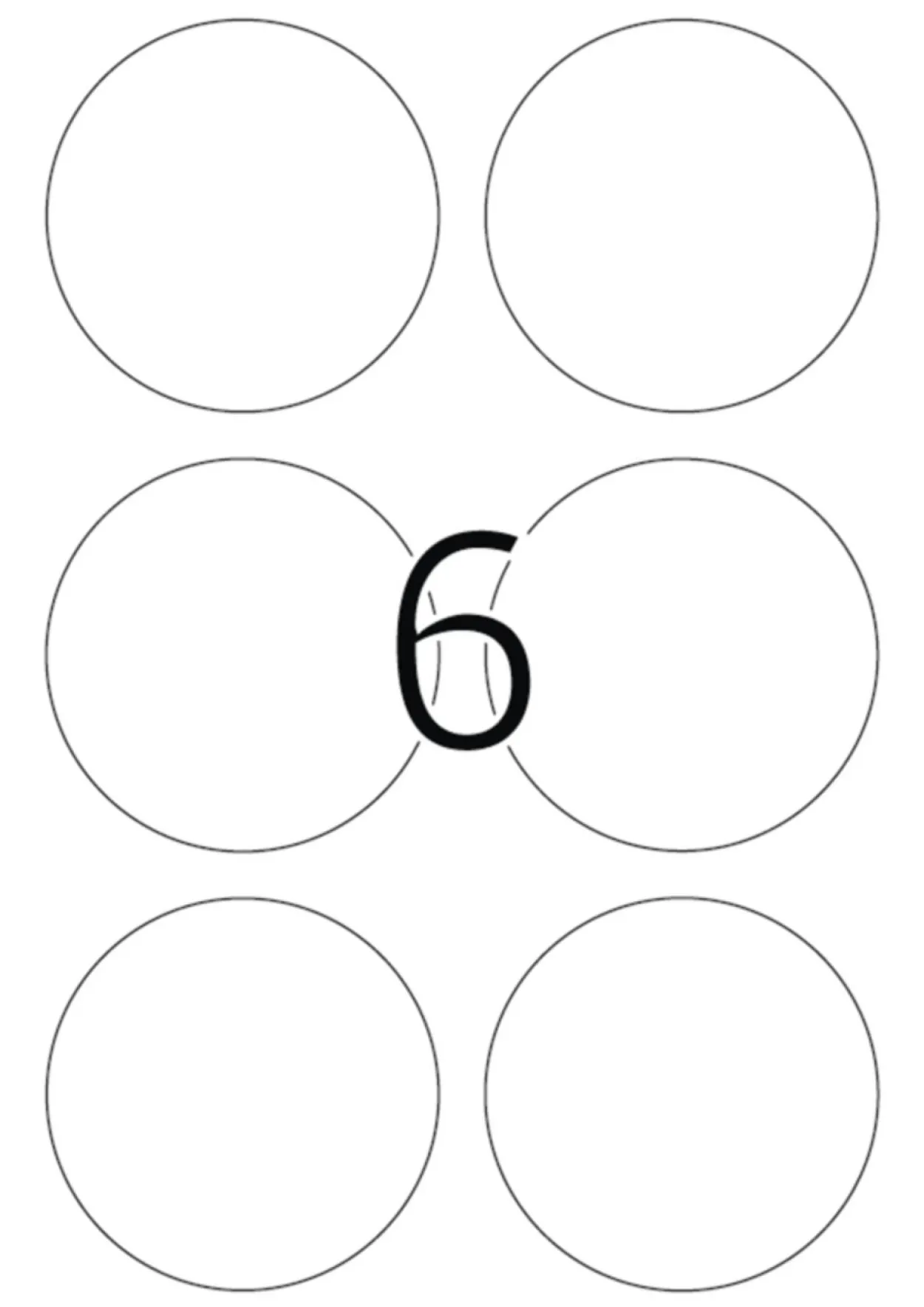 Herma 4478 rund ablösbar Universal-Etiketten 8.5x8.5 cm (100 Blatt (600 Etiketten))