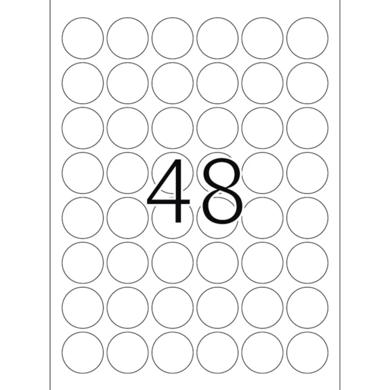 Herma runde A4-Etiketten Ø 30 mm (1200 Stück)