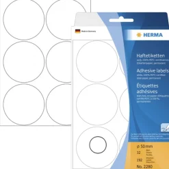 Herma 2280 rund Vielzwecketiketten 5x5 cm (32 Blatt (192 Etiketten))