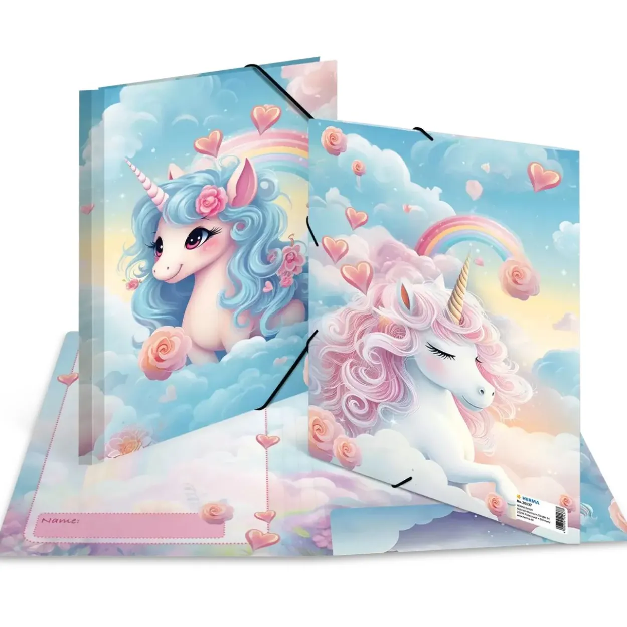 Herma Sammelmappen A4 Karton Happy Unicorns