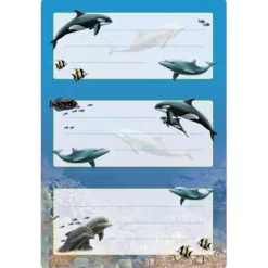 HERMA 6 Schuletiketten Delfine