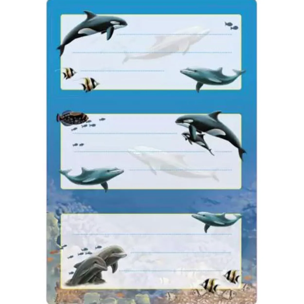 HERMA 6 Schuletiketten Delfine