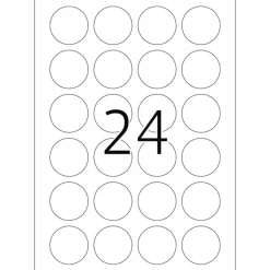 Herma 4236 transparent Verschlussetiketten 4x4 cm (25 Blatt (600 Etiketten))