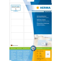 HERMA Universal-Etiketten PREMIUM, 63,5 x 33,9 mm, weiß