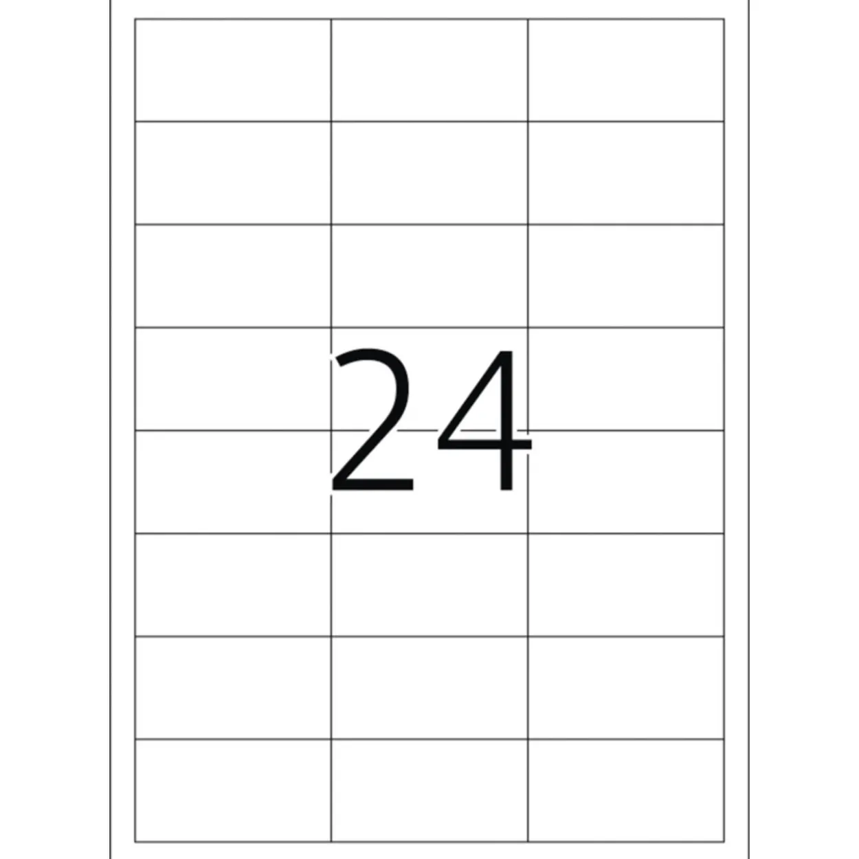 Herma 4262 Universal-Etiketten 6.46x3.38 cm (100 Blatt (2400 Etiketten))