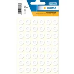 Herma Verstärkungsringe selbstklebend  12 mm weiß 240 St.