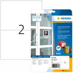 HERMA Wetterfeste Imprägn.Etik.A4 20 Blatt 210x148