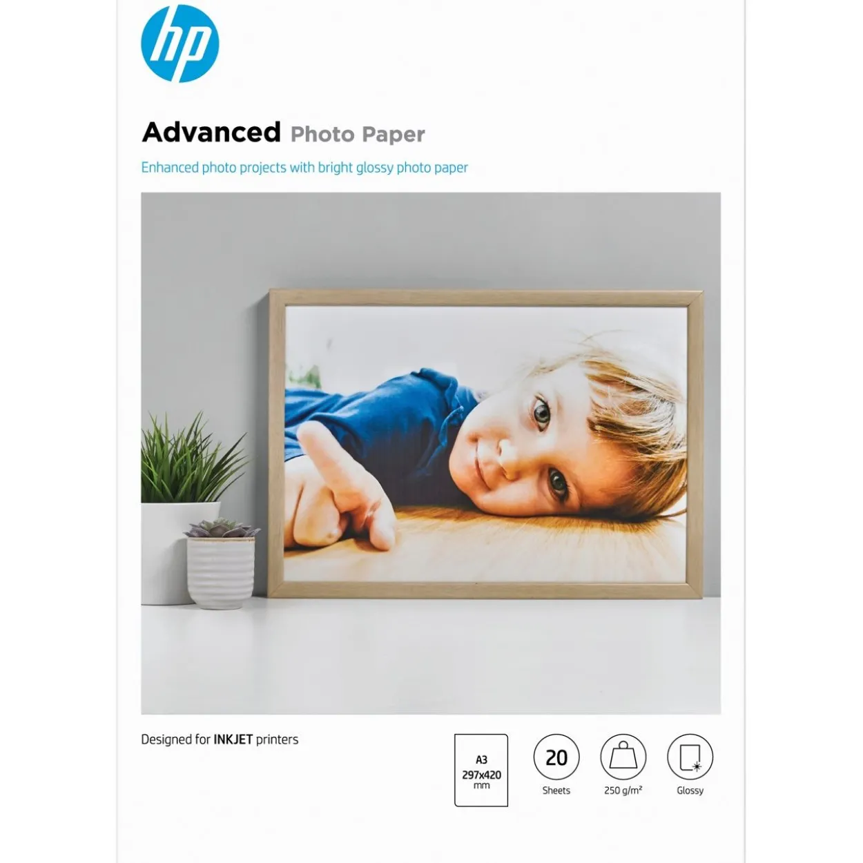 HP Advanced Fotopapier Fotopapier 42x29.7 cm (20 Blatt)