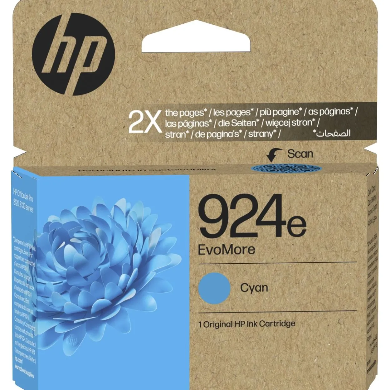 HP 924E EVOMORE CYAN ORIGINAL