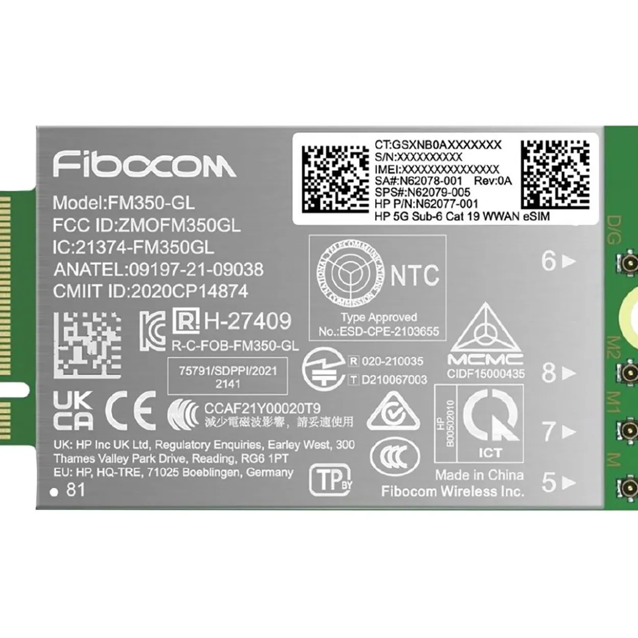 HP 5G NR/4G WWAN