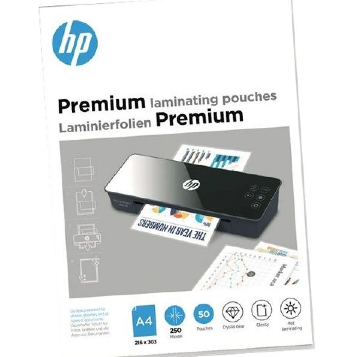 HP Laminierfolien Premium A4 250 Micron 50x