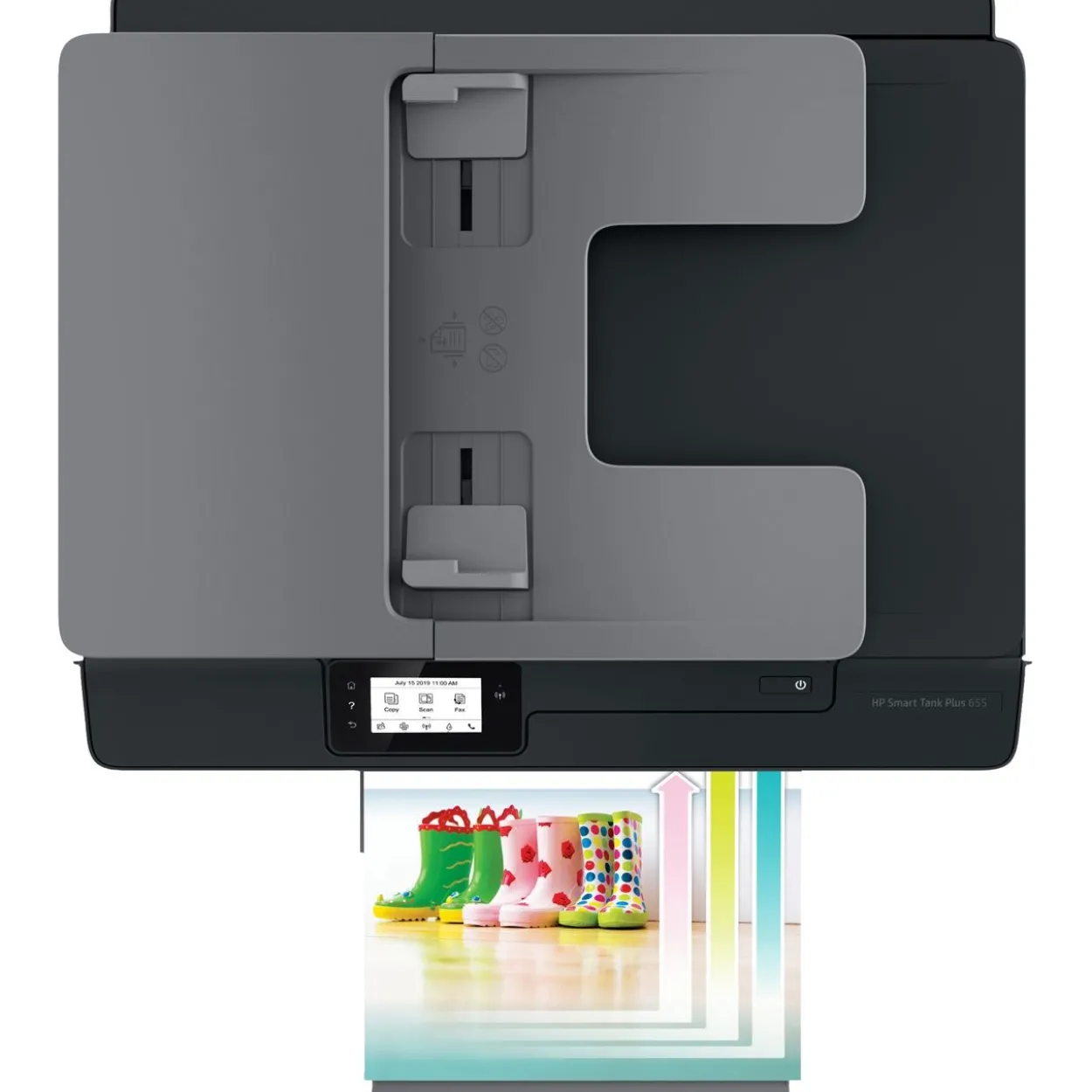 HP Smart Tank Plus 655 Wireless All-in-One 4 in 1 Tintenstrahl-Multifunktionsdrucker grau