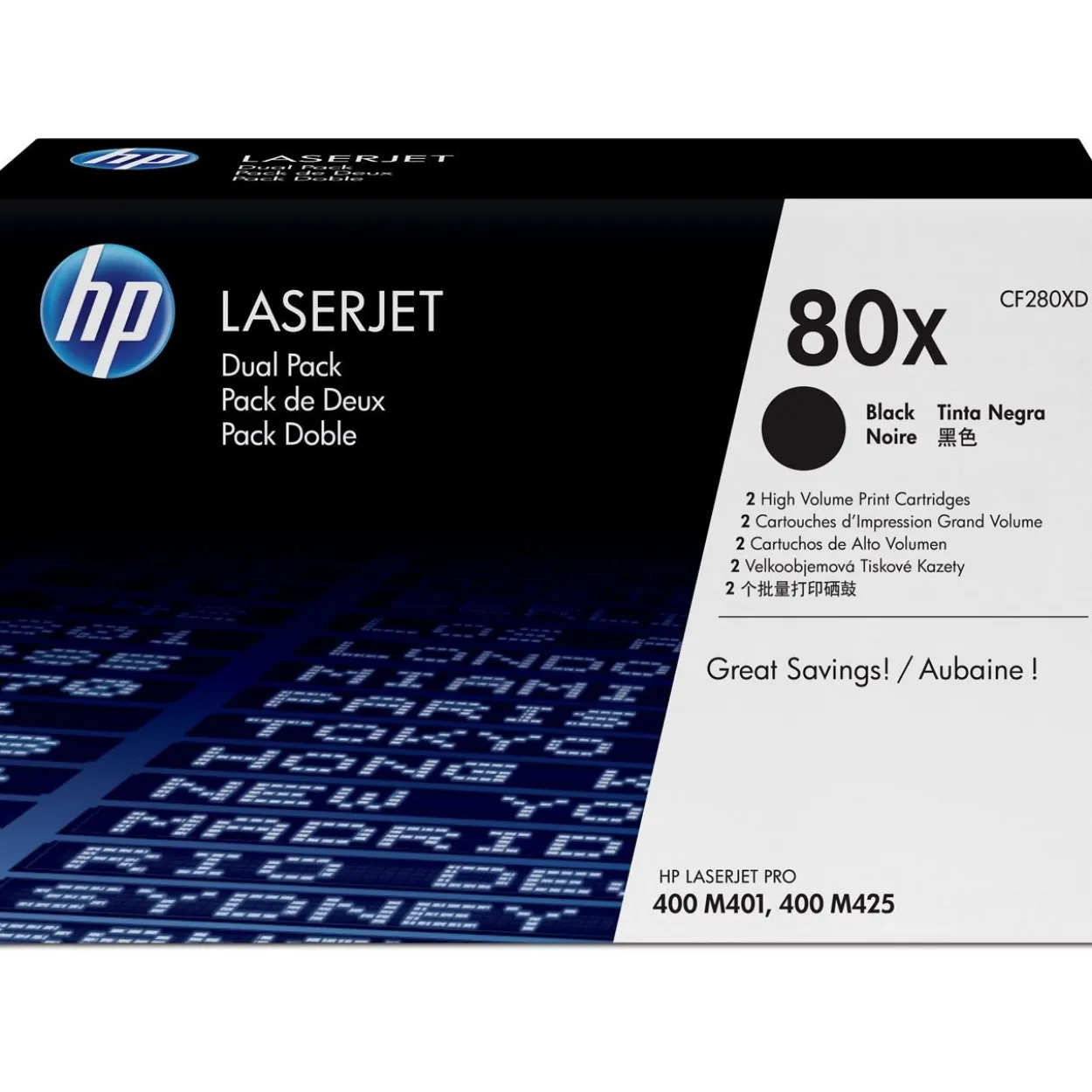 HP 2xToner CF280X schwarz HV LJ 400