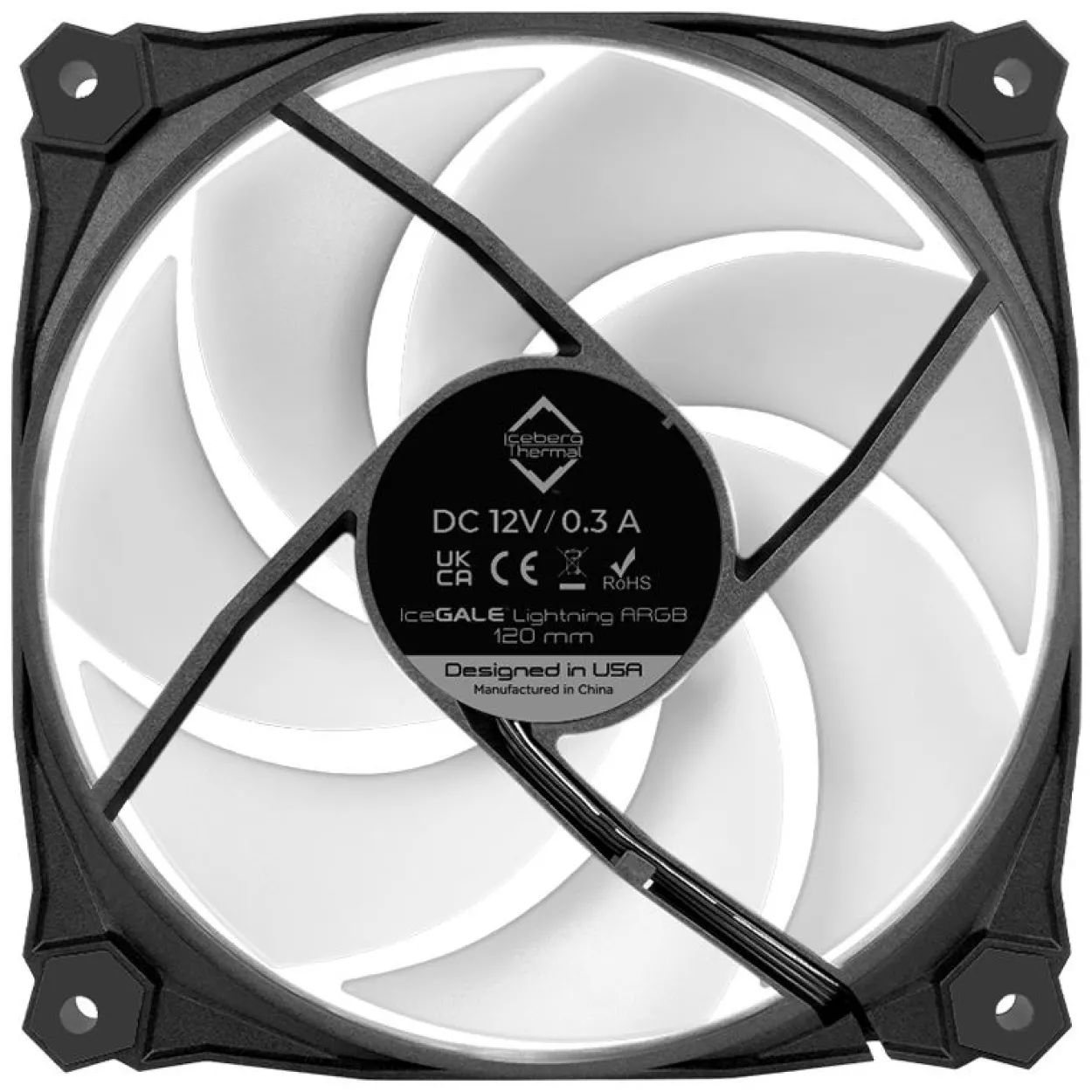 Iceberg THERMAL IceGALE ARGB Gen2.0 -120 mm Black (3er Pack)