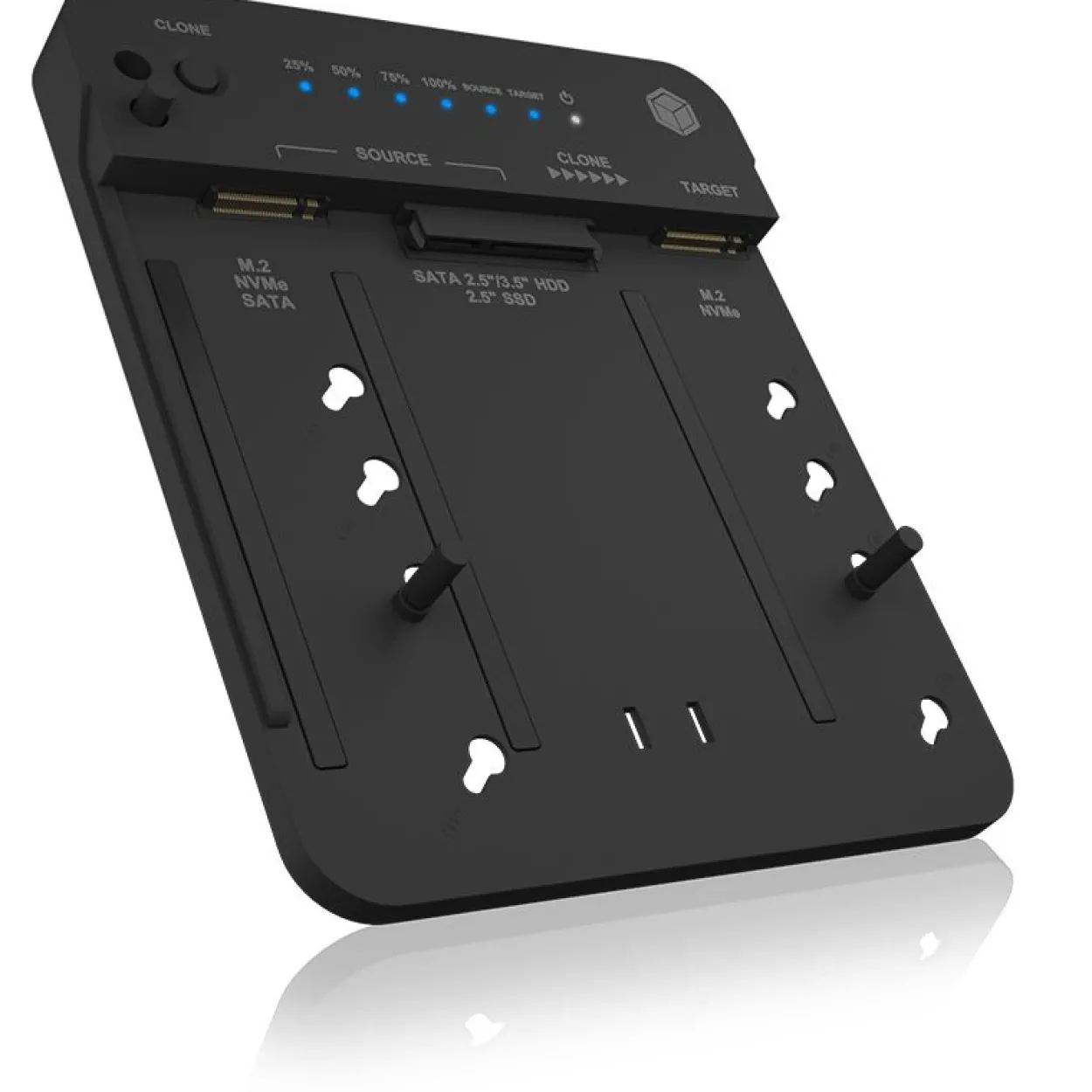 Icy Box Docking- & Klonstation IcyBox M.2 NVMe SSD zweifach retail