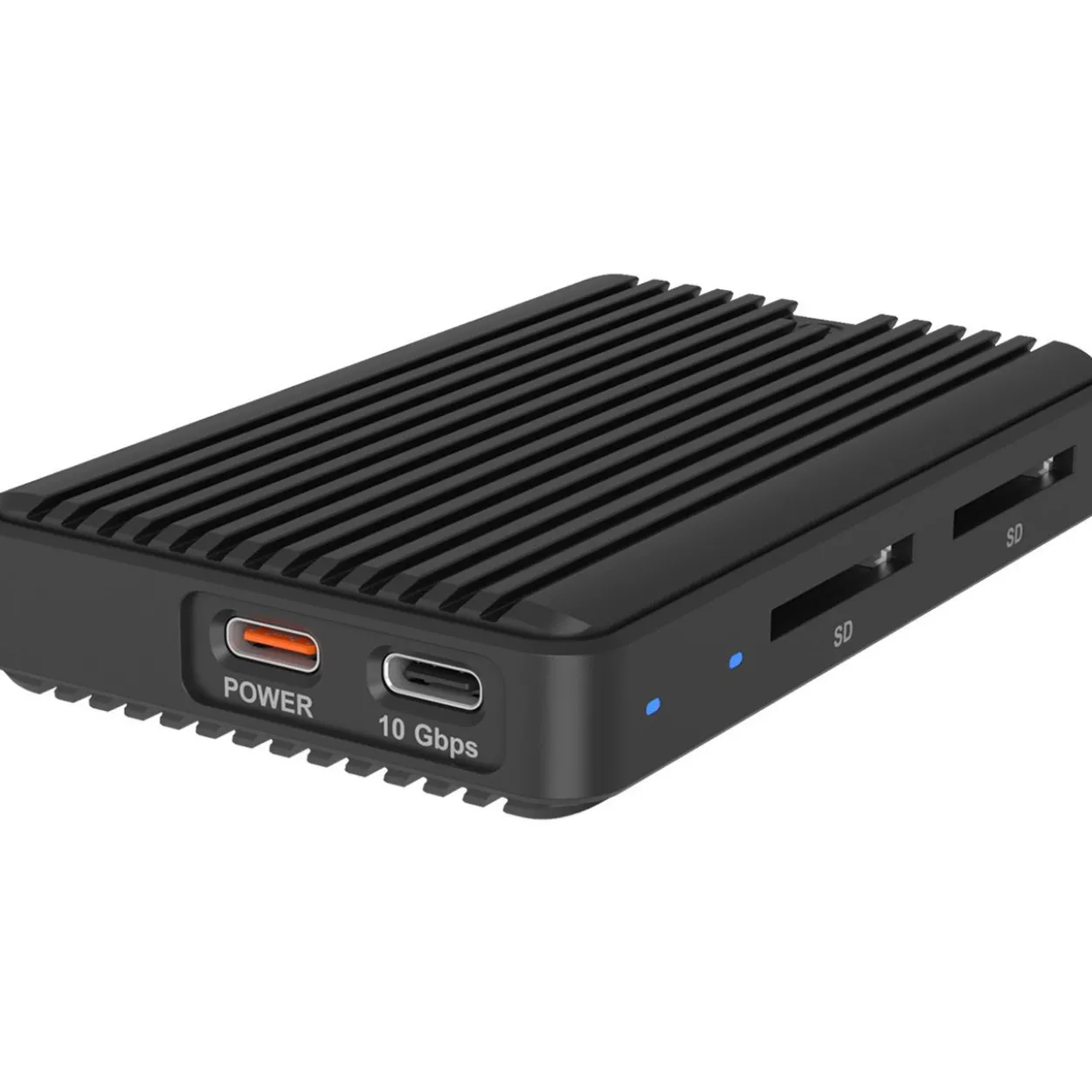 Icy Box M.2NVMe/SATA SSD mit zweifachem SD CR