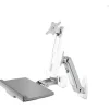 ICY BOX Tischhalterung bis 24" Monitor, Tastatur und Maus IB-MS600-W weiß
