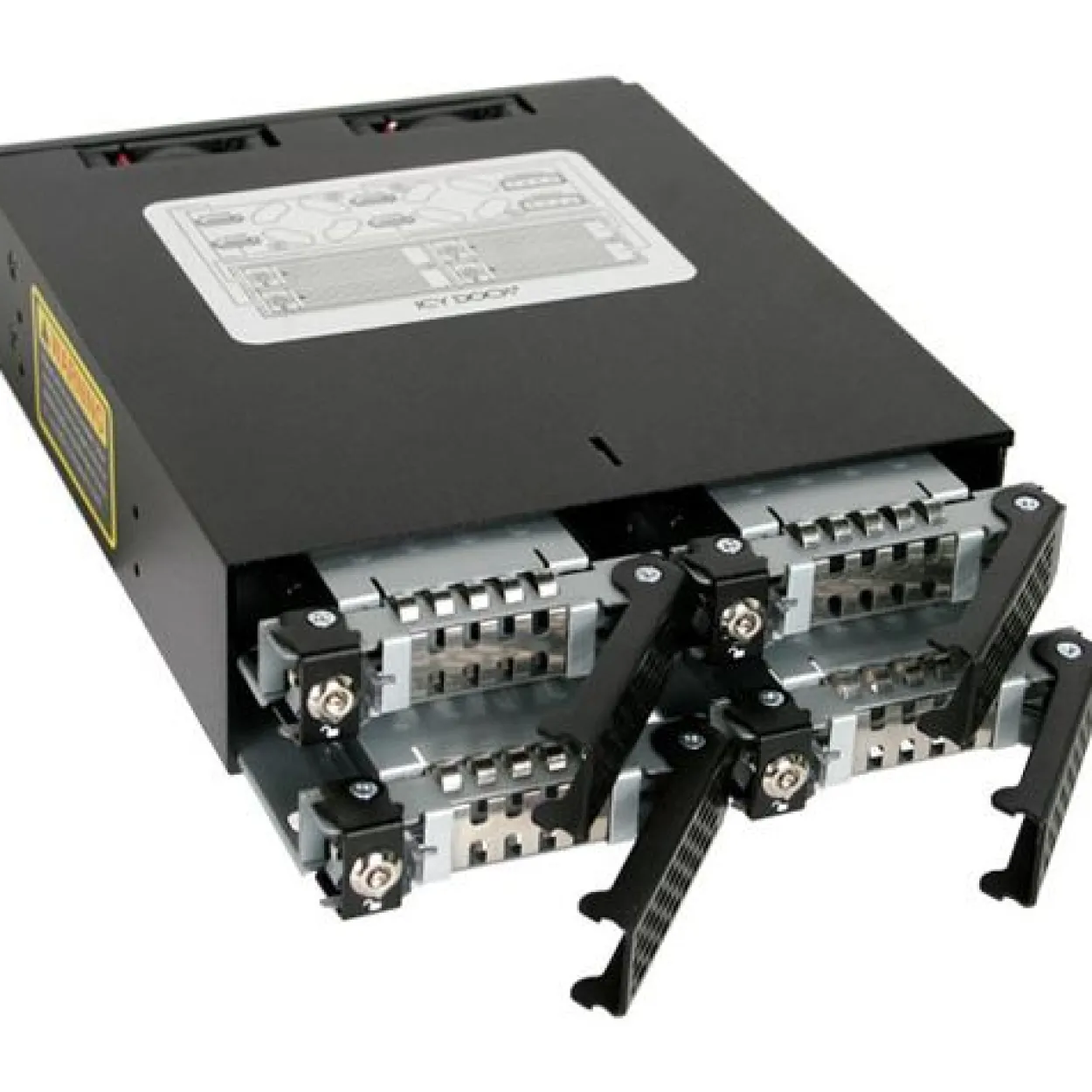 IcyDock Backplane 4x6,3cm SATAI-III/SAS in 1x5,25" HDD/SSD