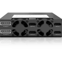 IcyDock Backplane 4x6,3cm SATAI-III/SAS in 1x5,25" HDD/SSD