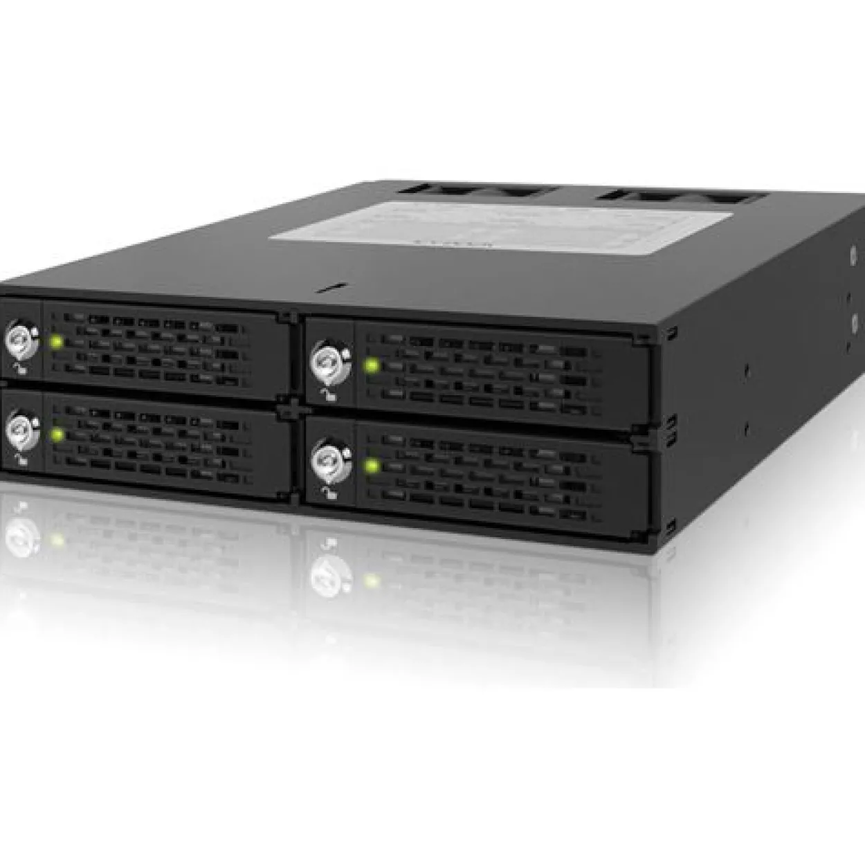 IcyDock Backplane 4x6,3cm SATAI-III/SAS in 1x5,25" HDD/SSD