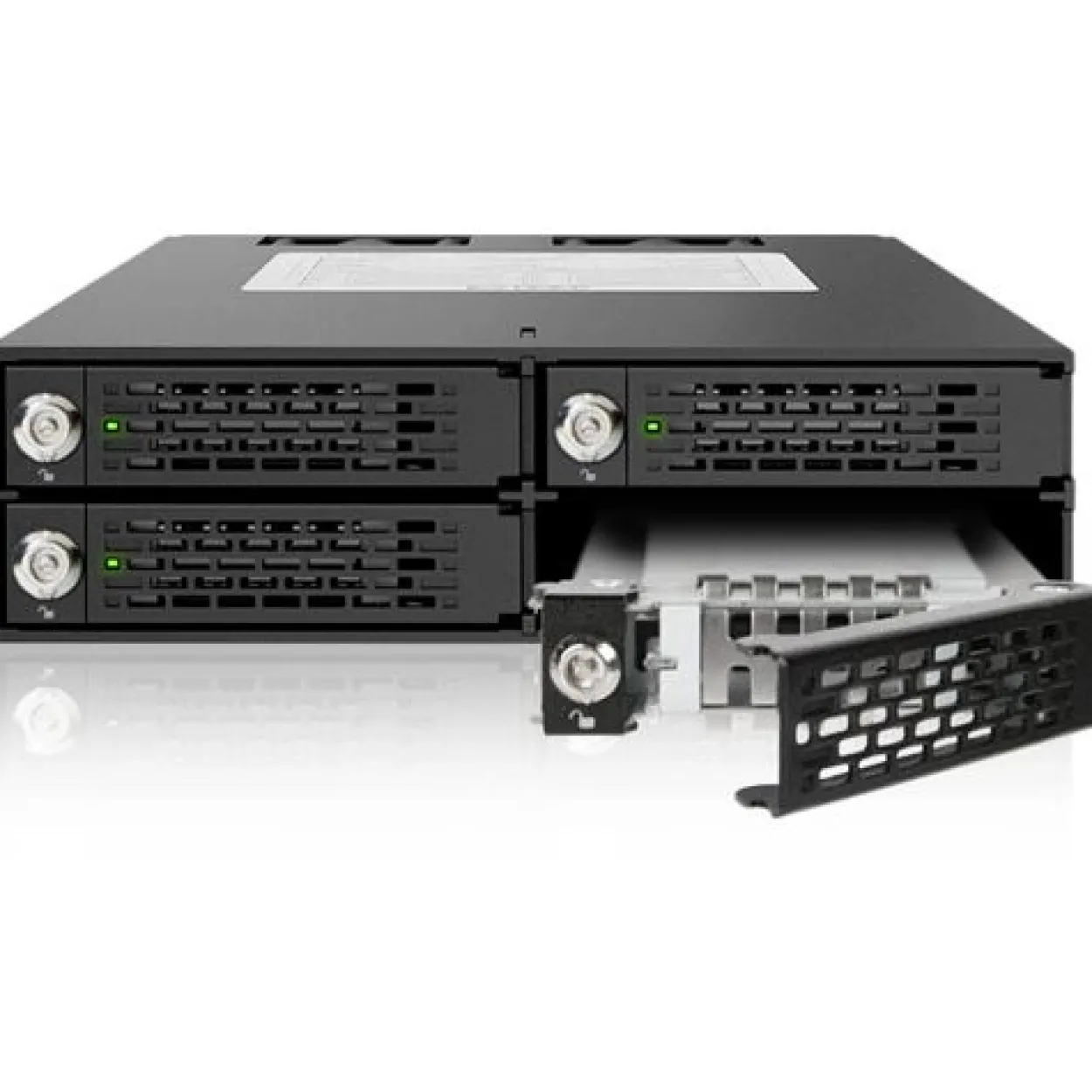 IcyDock Backplane 4x6,3cm SATAI-III/SAS in 1x5,25" HDD/SSD