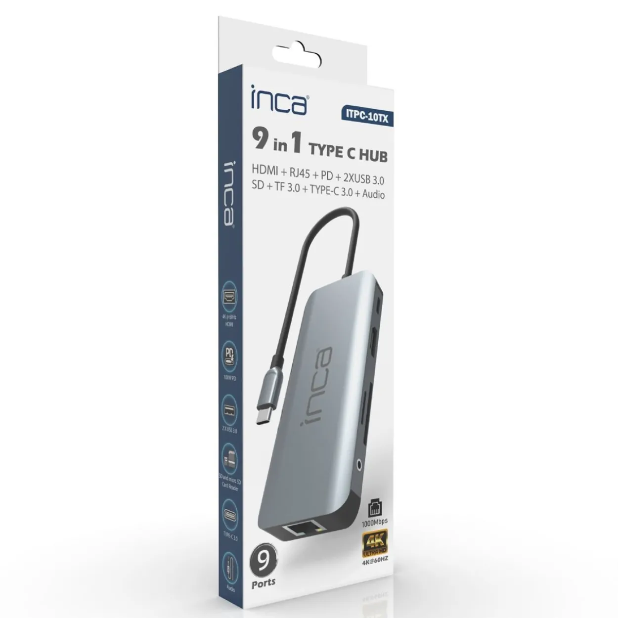 INCA Adapter ITPC-10TX USB-C 9-in-1