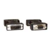 Inline Adapter Anschlusskabel DVI 12+5 Stecker auf VGA 15pol Stecker Schwarz