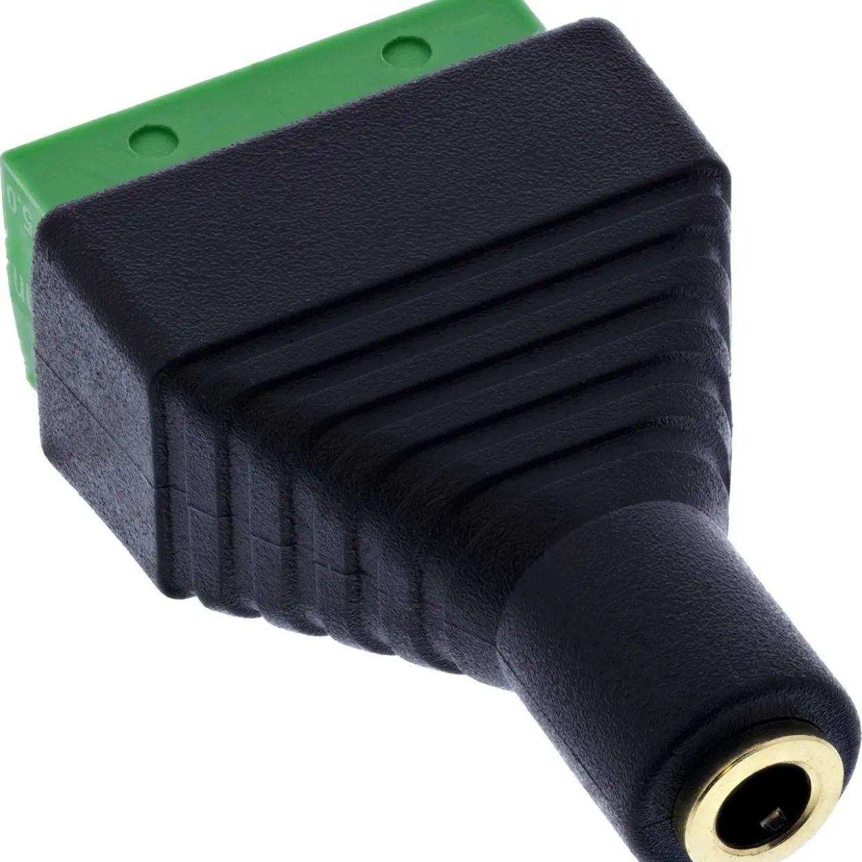 InLine Adapter Audioadapter 3.5mm Klinke Buchse auf Terminalblock Schwarz