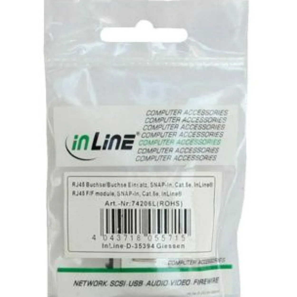 InLine Adapterstecker für RJ45 Anschluss (74206L)