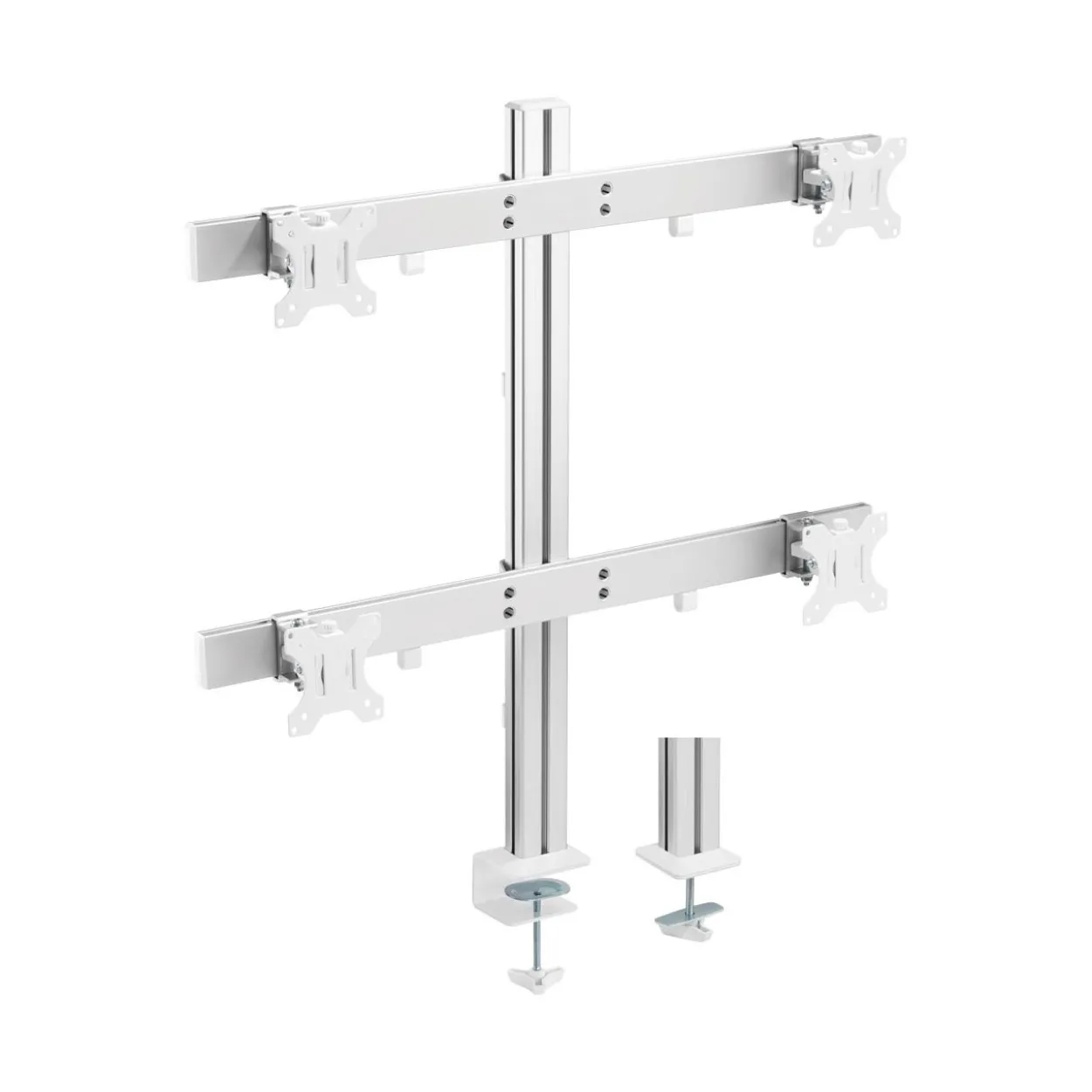 InLine Alumium Monitor-Tischhalterung für 4 Monitore bis 32", 8kg