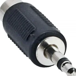InLine Audio Adapter 3.5mm Klinke Stecker Mono auf Cinch Buchse Schwarz