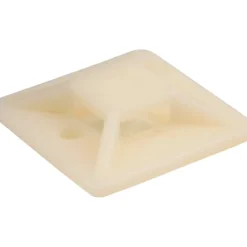 InLine Befestigungssockel für Kabelbinder, 20x20mm, 10stk., selbstklebend, natur