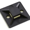 InLine Befestigungssockel für Kabelbinder 25x25mm selbstklebend schwarz 10 Stück