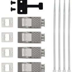 InLine Cat.6A Keystone-Verteilerkasten, Wand-/Hutschiene, STP, 4 Port