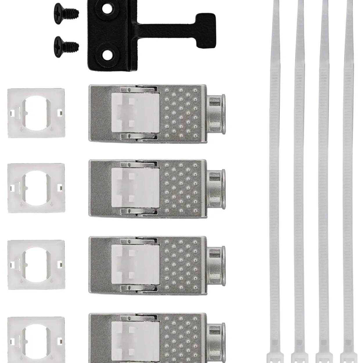 InLine Cat.6A Keystone-Verteilerkasten, Wand-/Hutschiene, STP, 4 Port