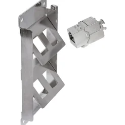 InLine Cat.6A Keystone-Verteilerkasten, Wand-/Hutschiene, STP, 6 Port
