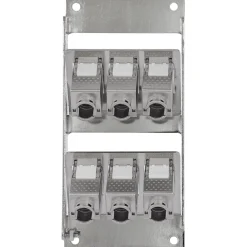 InLine Cat.6A Keystone-Verteilerkasten, Wand-/Hutschiene, STP, 6 Port