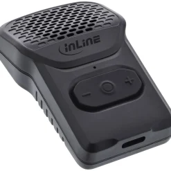 InLine ClipTone, tragbarer Bluetooth Lautsprecher, Clip, Freisprecheinrichtung