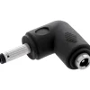 InLine DC Adapter, 4,0 x 1,7 mm, Stecker/Buchse, gewinkelt, schwarz