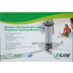 InLine Deckenhalterung für Beamer, max. 10kg +/- 15 neigbar