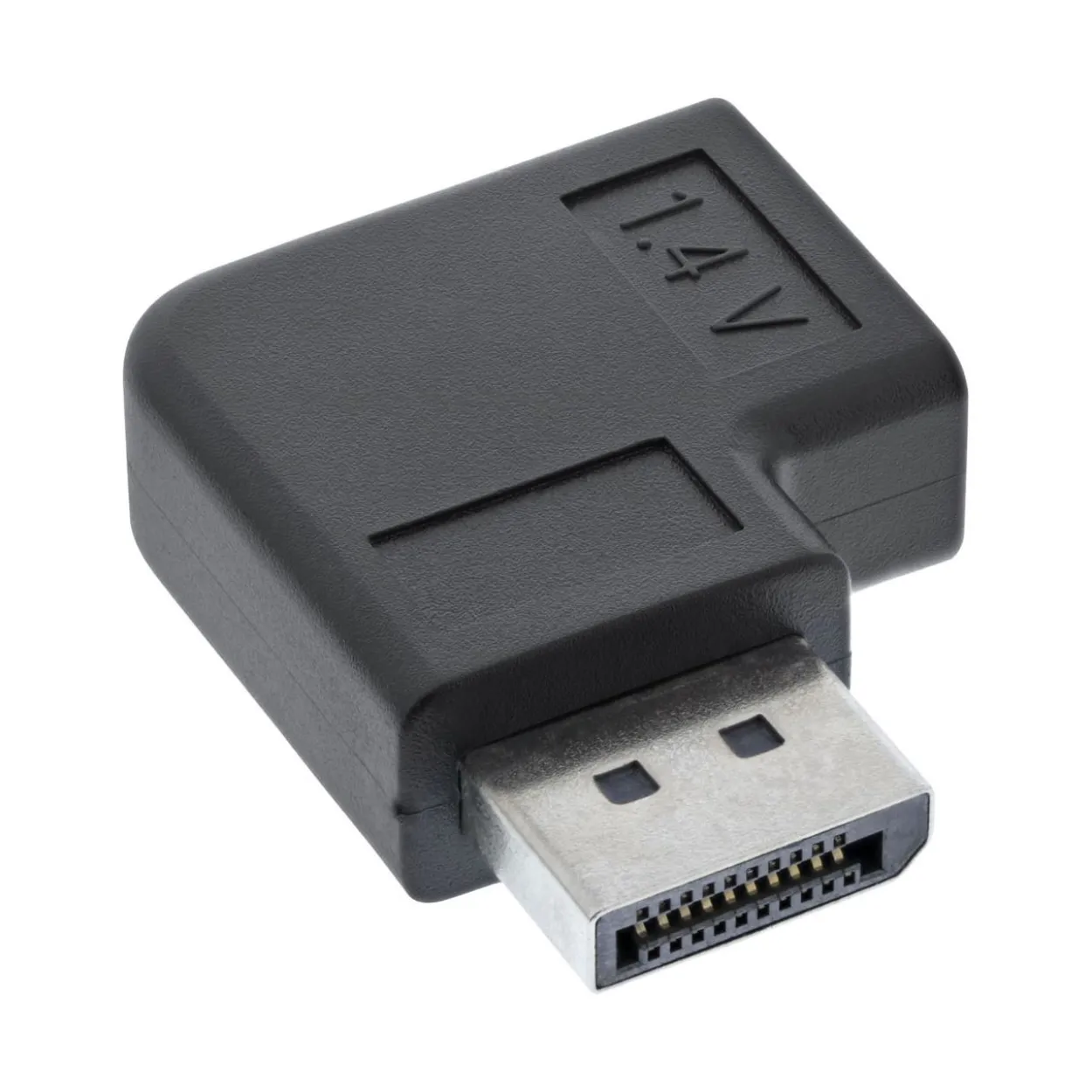 InLine DisplayPort Adapter, DisplayPort Stecker / Buchse links gewinkelt